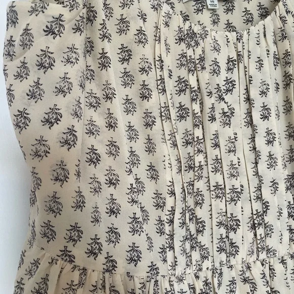 100% SILK Madewell Sun Isle Short Dress Moroccan Floral Boho Size 10 - Picture 5 of 9